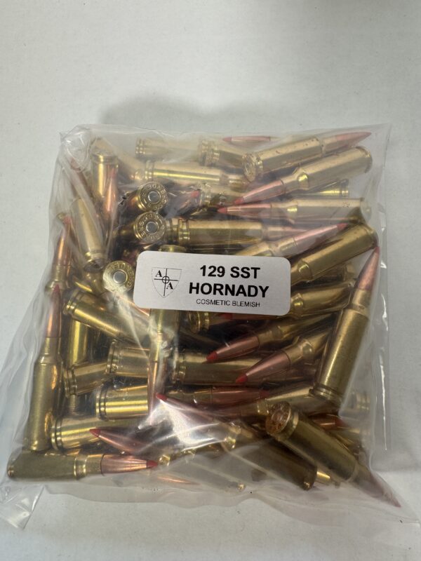 Blemished 6.5 Grendel 129g Hornady SST